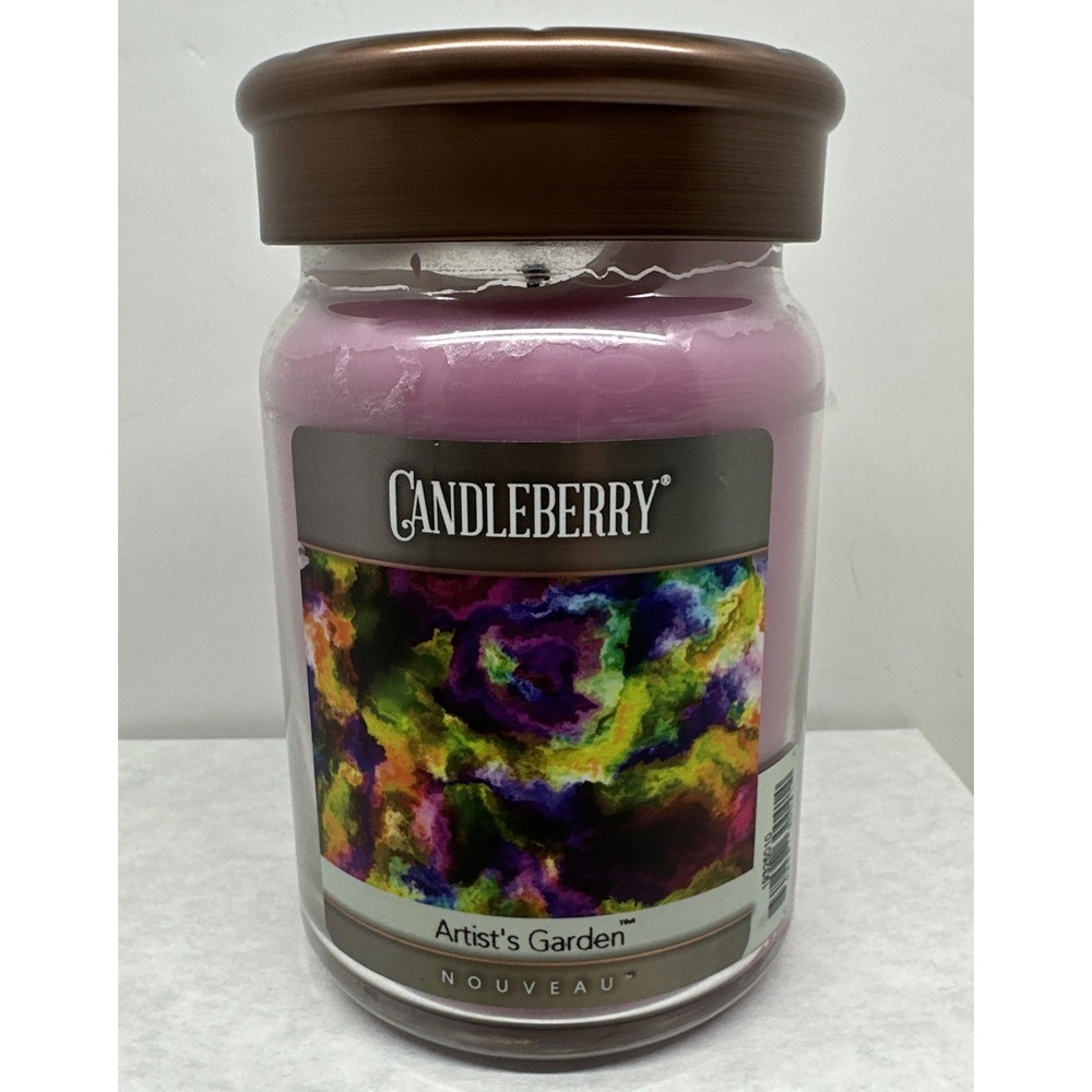 Candleberry Candle Nouceau Arist's Garden Floral Fruity Large Jar Retired Scent
